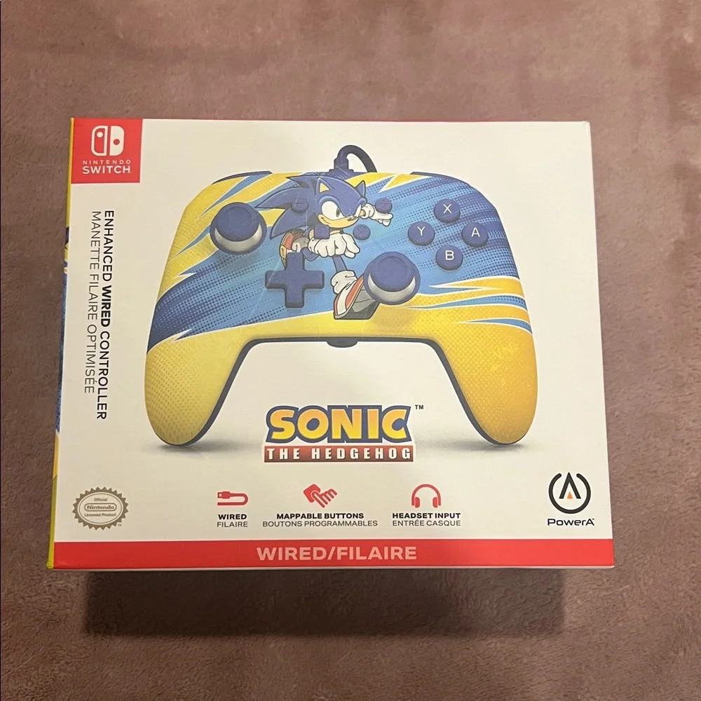 Nintendo Switch Enhanced Wired Controller’s - Sonic and Super Mario Edition